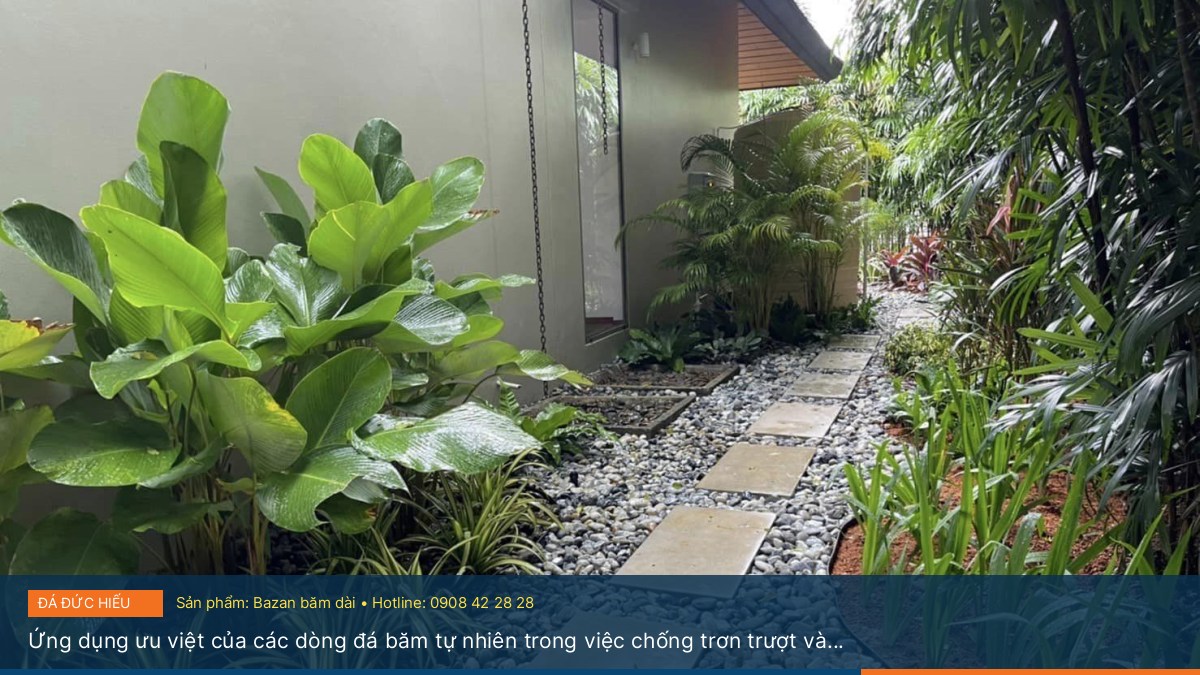 Ứng dụng ưu việt của các dòng đá băm tự nhiên trong việc chống trơn trượt và rêu mốc - Bí quyết chống rêu mốc và phong thủy khi lát lối đi ngoài trời với các dòng đá băm tự nhiên