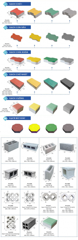 Gạch block và gạch tự chèn